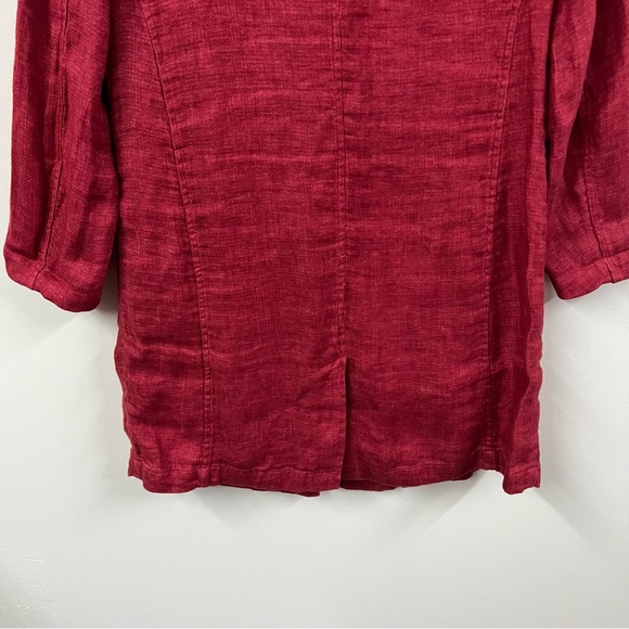 Eileen Fisher Organic Linen Longline Jacket - Picture 10 of 11